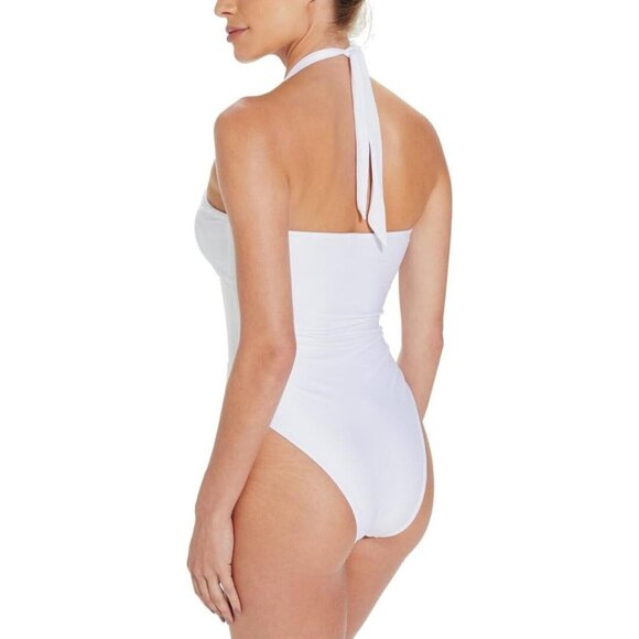 ViX by Paula Hermanny One-Piece Swimsuit Brazilian White Small New With Tag - Picture 2 of 2